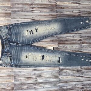 Buckle Black Women's Ripped Skinny Jeans 29x32